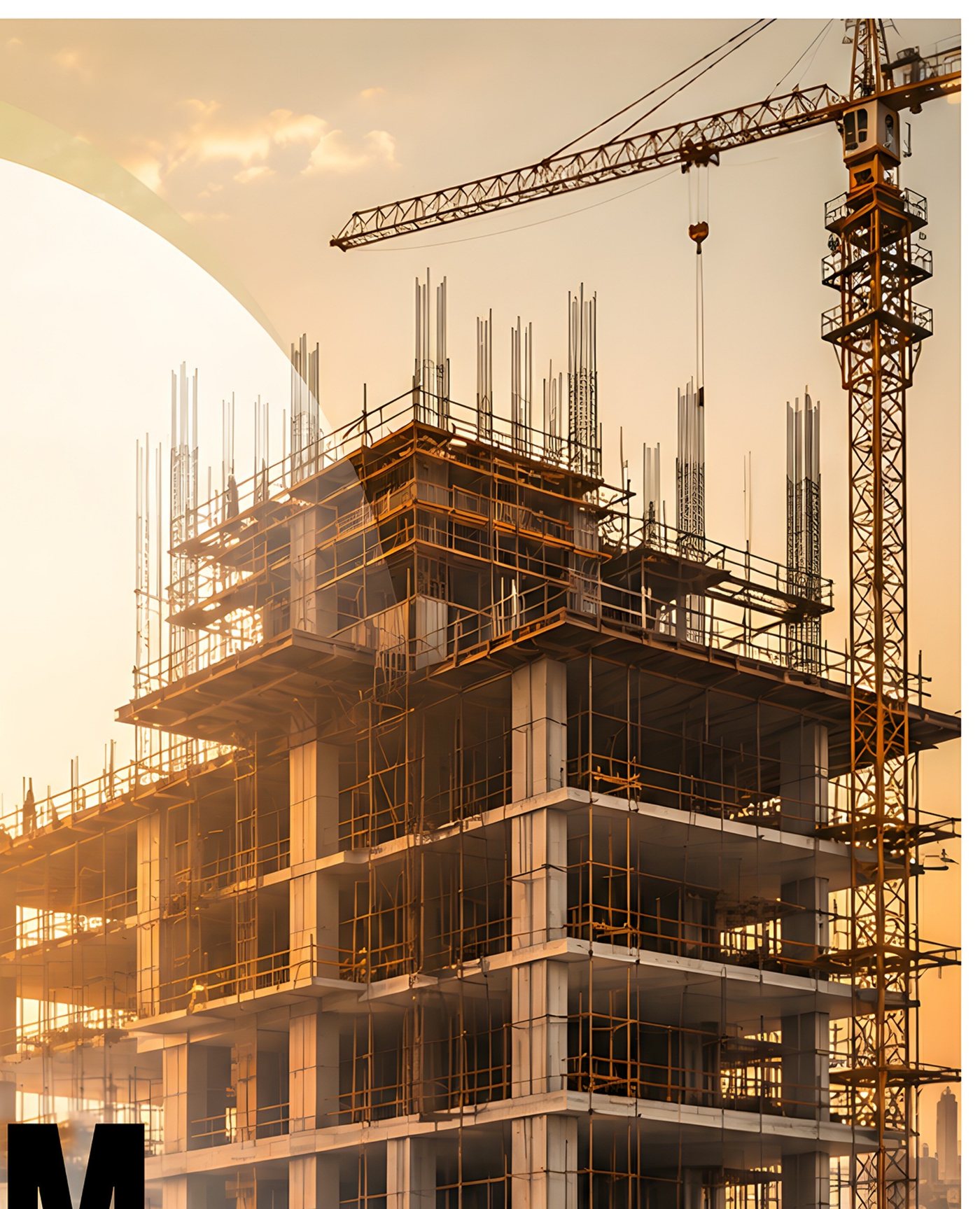 Shri Ram Infrastructure construction site — tower under construction with crane